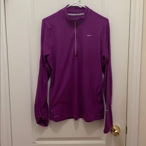 Purple Nike Running Dri-Fit long sleeve. (L)